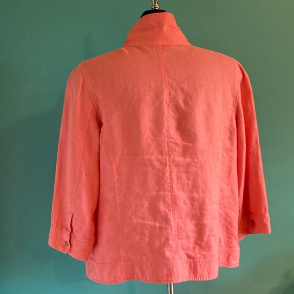 Chico's Linen Jacket - Picture 2 of 2